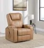 Coaster Fine Furniture 609476P Armstrong - Upholstered Power Lift Massage Recliner - Camel