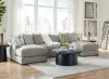 Benchcraft® 20305S5 Benchcraft® 20305S5 Aslan Court - 4-Piece Sofa Pit Sectional - Pebble