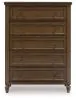 Benchcraft® B787-46 Sturlayne - Five Drawer Chest - Brown