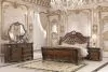 New Classic 00-2477-34N New Classic 00-2477-34N Bella Notte - 5/0 Queen 4 Piece Bedroom Set (Padded Sleigh Bed, Dresser, Mirror, Nightstand) - Cherry