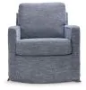 Ashley Furniture A3000646 Nenana Next-Gen Nuvella - Swivel Glider Accent Chair - Denim