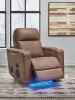 Ashley Furniture PC9022042A Lorrenton - Glider Power Recliner With Audio System - Caramel