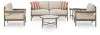 Ashley Furniture PCP383-080 Bluff Trail - Loveseat, Lounge Chairs, Tables Set (Set of 5) - Beige