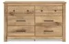 Ashley Furniture PCB1170-31 Ashley Furniture PCB1170-31 Makidern - Six Drawer Dresser - Tan