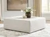 Ashley Furniture PC6600408 Ashbourne Estate - Oversized Accent Ottoman - Snowstone