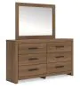 Ashley Furniture PCB1116B1 Ashley Furniture PCB1116B1 Broachmyn - Dresser And Mirror - Auburn