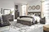 Ashley Furniture B211B27 Ashley Furniture B211B27 Drystan - King Bookcase Bed With 2 Storage Drawers - Brown / Beige