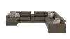 Jackson Furniture Industries 3215/36/31/37/12/59/84-09 Jackson Furniture Industries 3215/36/31/37/12/59/84-09 Siena - 9 Piece Modular Sectional With Cuddler Seat Cushions And Included Accent Pillows And Cocktail Ottoman - Chocolate