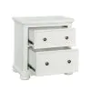 Samuel Lawrence Furniture S920-445 Savannah - 2-Drawer Nightstand with USB - White Finish - White