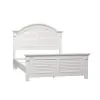 Liberty Furniture 607-BR-KPB Summer House - King Panel Bed - Oyster White