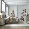 Liberty Furniture 902-BR-KPBDMCN Liberty Furniture 902-BR-KPBDMCN Belmar - 5 Piece Bedroom Set (King Panel Bed, Dresser & Mirror, Chest, Nightstand) - Washed Taupe