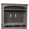 Liberty Furniture 824-EC68 Heartland - Entertainment Hutch - Antique White / Tobacco Tops