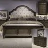 Liberty Furniture 297-BR-KUBDMC Liberty Furniture 297-BR-KUBDMC Paradise Valley - 4 Piece Bedroom Set (King Upholstered Bed, Dresser & Mirror, Chest) - Saddle Brown
