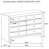 CoasterEssence 200703 Briana - 8-Drawer Dresser - Black