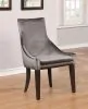 CoasterElevations 121714 Phelps - Velvet Upholstered Dining Side Chair (Set of 2) - Gray
