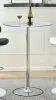 CoasterEssence 122400 Thea - Round Glass Top LED Bistro Bar Table - Chrome