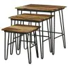 CoasterElevations 935981 Nayeli - 3 Piece Solid Sheesham Wood Nesting Tables - Natural