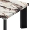 New Classic T3716-3P Strata - Faux Marble 3 Piece Occasional Set (1 Coffee & 2 End Tables) - Black / White