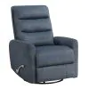 New Classic U2518-14-FBL New Classic U2518-14-FBL Takami - Swivel Recliner - Blue Poly