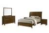 New Classic 00-B0182-35N New Classic 00-B0182-35N Ballard - 5/0 Queen 5 Piece Bedroom Set (Bed, Dresser, Mirror, 2 Nightstands) - Brown