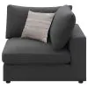 CoasterEssence 551325 Serene - Upholstered Corner - Charcoal