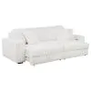 Coaster Fine Furniture 600535PB1 Jacana - LAF Power Sofa Chaise With 2 Piece Pillow, Box 1 of 2 - Ivory