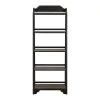 Liberty Furniture 244B-BK201 Liberty Furniture 244B-BK201 Magnolia Manor - Leaning Pier Bookcase - Weathered Bark & Antique Black