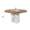 ACME DN06135 Harvey - Round Dining Table - Brown