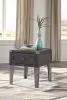 Ashley Furniture T901-3 Todoe - Rectangular End Table - Dark Gray