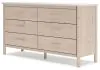 Ashley Furniture B2615-231 Cadmori - Six Drawer Dresser - Two-Tone