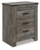 Ashley Furniture B4480/21/26/87/84/86/92(2) Ashley Furniture B4480/21/26/87/84/86/92(2) Frandern - 7 Pc. - Dresser, Mirror, Full Panel Bed, 2 Nightstands - Black / Gray