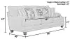 Jackson Furniture Industries 137903-1885/26-2441/38 Jonesport - Sofa - Wheat