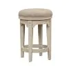 Liberty Furniture 498-OT9003 Morgan Creek - Console Swivel Stool - Antique White / Wirebrushed Tobacco Accents