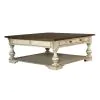 Liberty Furniture 498-OT1012 Morgan Creek - Drawer Square Cocktail Table - Antique White / Wirebrushed Tobacco Accents