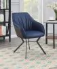 CoasterEssence 193722 Mayer - Upholstered Dining Arm Chair (Set of 2) - Blue