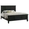 CoasterEssence 201321Q Sandy Beach - Wood Queen Panel Bed - Black