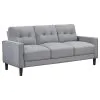 Coaster Fine Furniture 506781 Bowen - Upholstered Track Arm Tufted Sofa - Gray