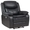 Coaster Fine Furniture 610233P Sycamore - Upholstered Power Recliner Chair - Dark Gray