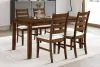 New Classic 40-D1652B-4DC Pascal - Rectangle Table Dining & 4 Chairs - Walnut