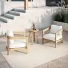 New Classic 60-G5511-3S Wesley - 3 Piece Outdoor (2 Chairs & End Table) - White