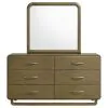 Coaster Fine Furniture 224273M Amsbury - 6-Drawer Dresser And Mirror - Nutmeg