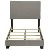 Coaster Fine Furniture 300851T Dorian - Fabric Upholstered Twin Panel Bed - Taupe