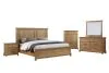 New Classic 00-B3907-25C New Classic 00-B3907-25C Sunstone - 6/0 Western King 5 Piece Bedroom Set (Bed, Dresser, Mirror, Chest, Nightstand) - Natural