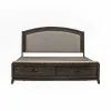 Liberty Furniture 805B-BR-QUS Liberty Furniture 805B-BR-QUS Avalon - Queen Upholstered Storage Bed - Coffee Bean