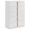 Coaster Fine Furniture 223095 Ines - 5-Drawer Bedroom Chest Of Drawers - White High Gloss