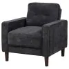 Coaster Fine Furniture 509983 Bowen II - Fabric Upholstered Track Arm Chair - Steel Gray
