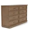 Riverside Furniture 73960 Cascade - 8 Drawer Dresser - Casual Mink