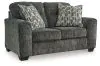 Ashley Furniture 50504/38/35/23/14 Lonoke - 4 Pc. - Sofa, Loveseat, Chair And A Half, Ottoman - Gunmetal