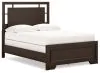 Ashley Furniture B441/31/36/83/87/92(2) Ashley Furniture B441/31/36/83/87/92(2) Covetown - 6 Pc. - Dresser, Mirror, Full Panel Bed, 2 Nightstands - Dark Brown