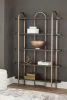 Ashley Furniture A4000589 Brentmour - Bookcase - Brown / Gold Finish